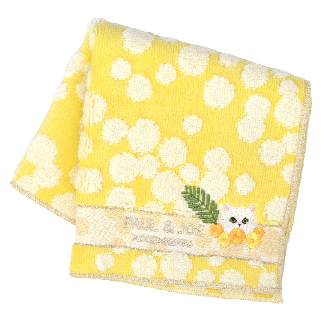 【ミモザ】タオルハンカチ(イエロー)