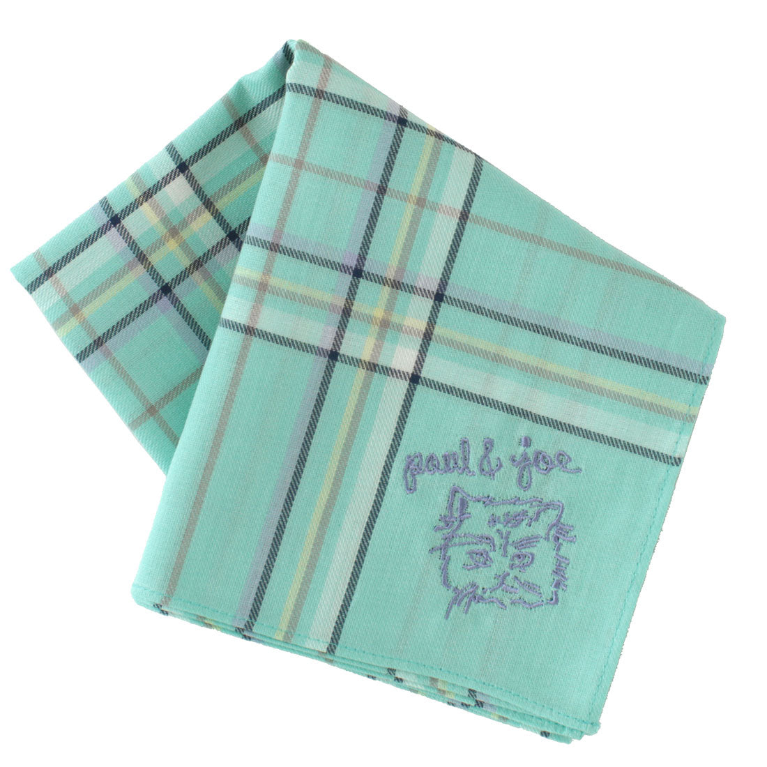 ジプシー刺繡ハンカチ(グリーン)