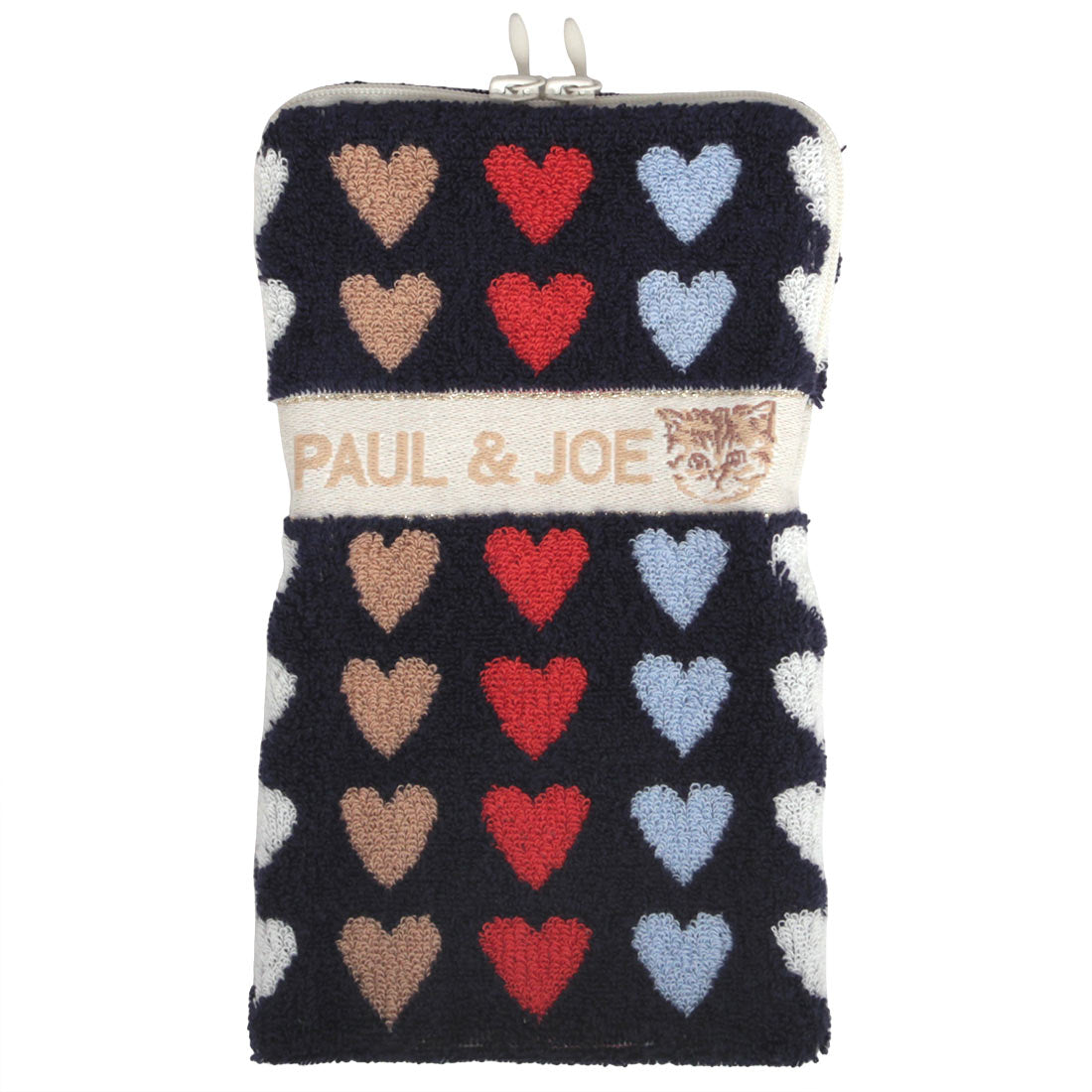 ファスナー付きタオル(ネイビー)