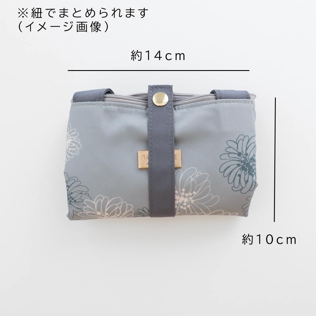 簡易保冷保温バッグ(ポルカドット・ロゴ ブラック)