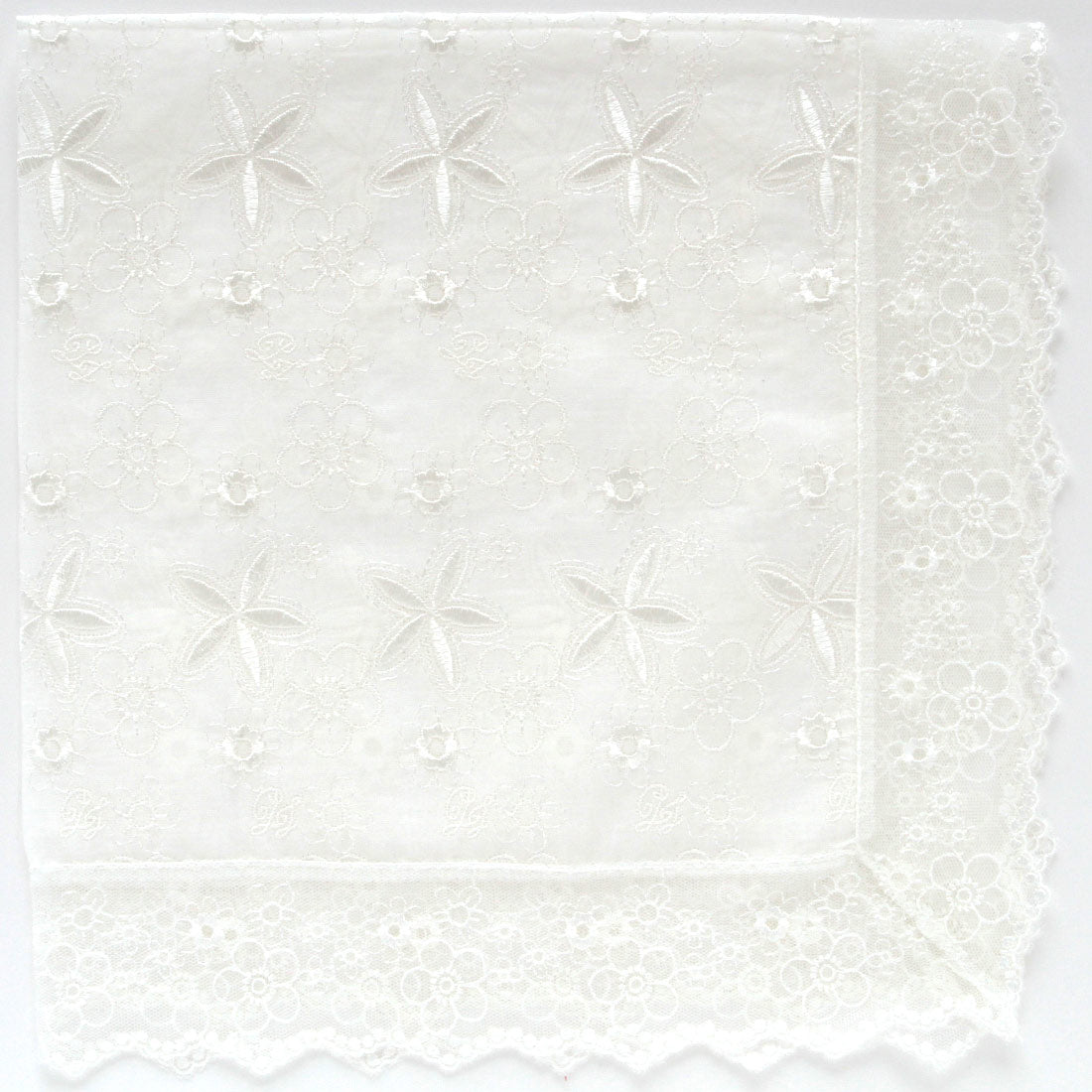 レースハンカチ(ホワイト)