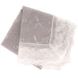 レースハンカチ(グレー)