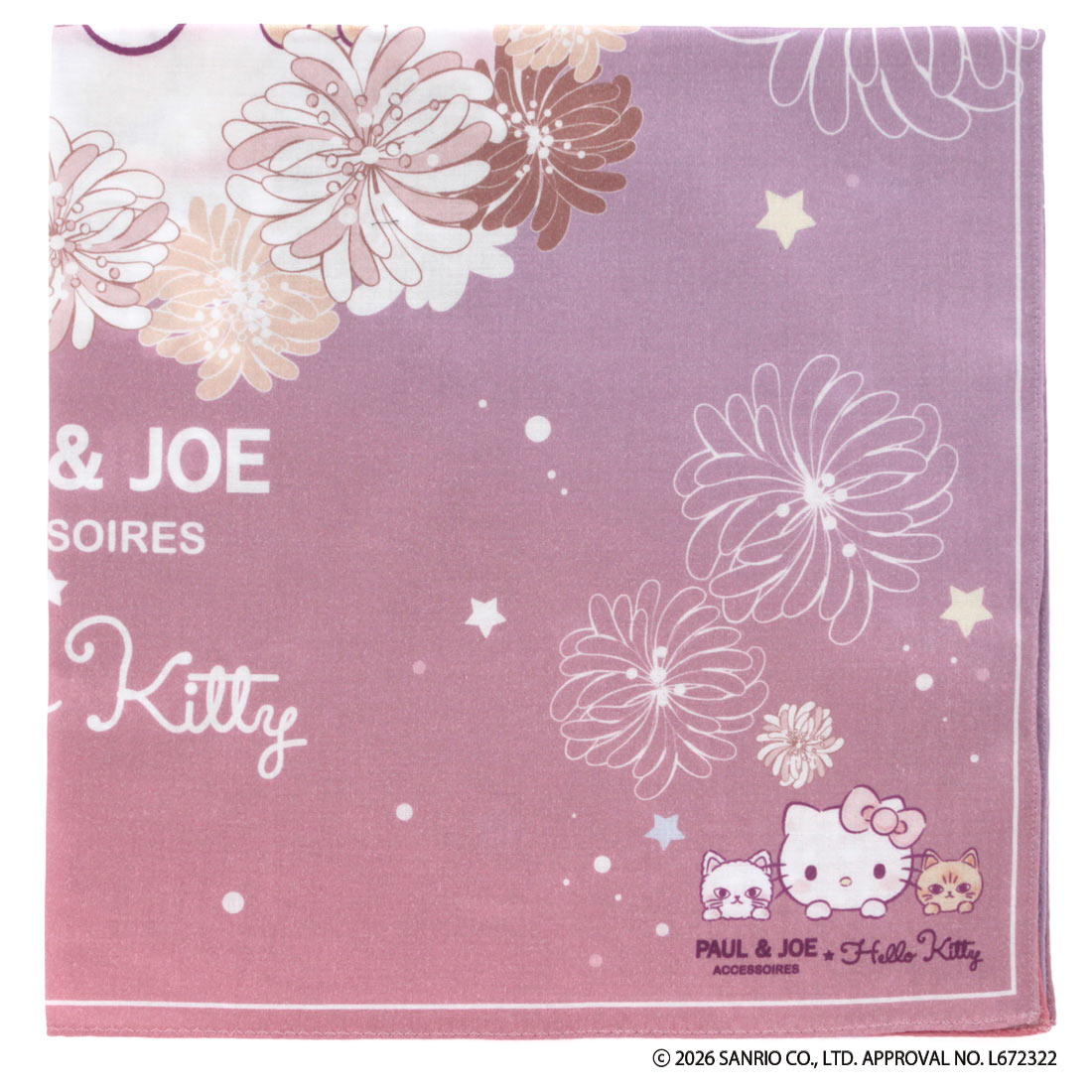 【HELLO KITTY】プリントハンカチ