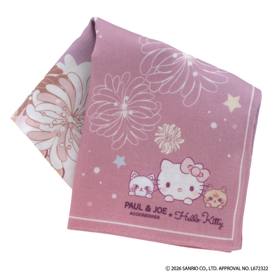 【HELLO KITTY】プリントハンカチ