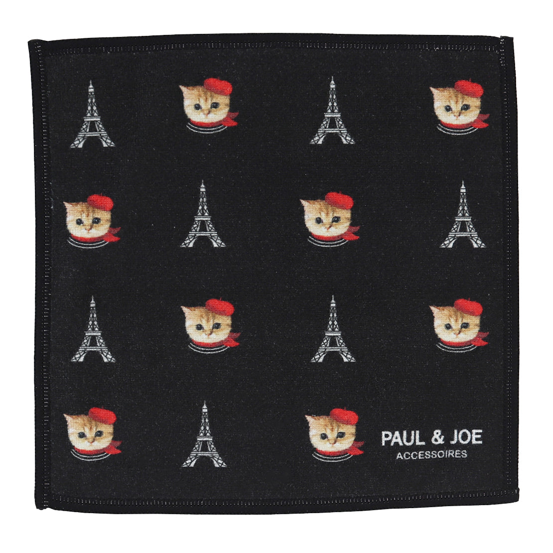 【Nounette in Paris】スマホ拭き(エッフェル塔×トリコロール)ブラック