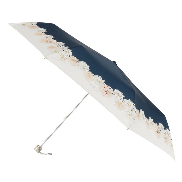 折りたたみ傘 クリザンテーム ネイビーブルー