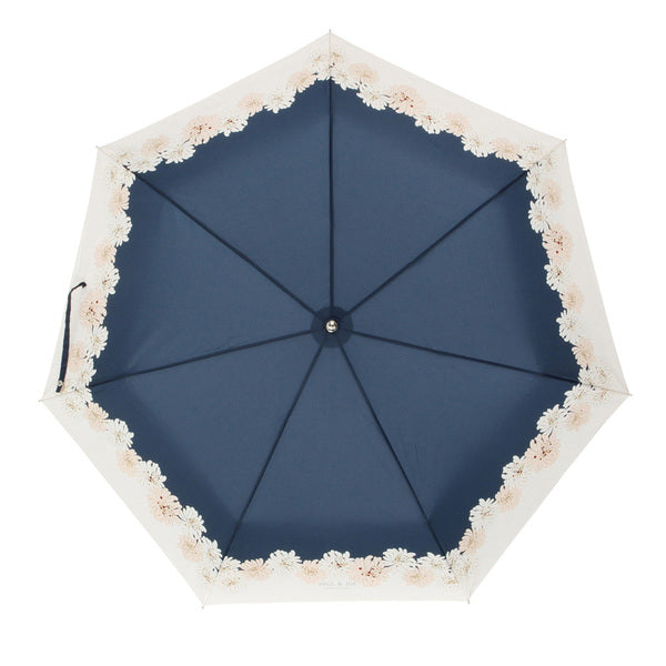 折りたたみ傘 クリザンテーム ネイビーブルー
