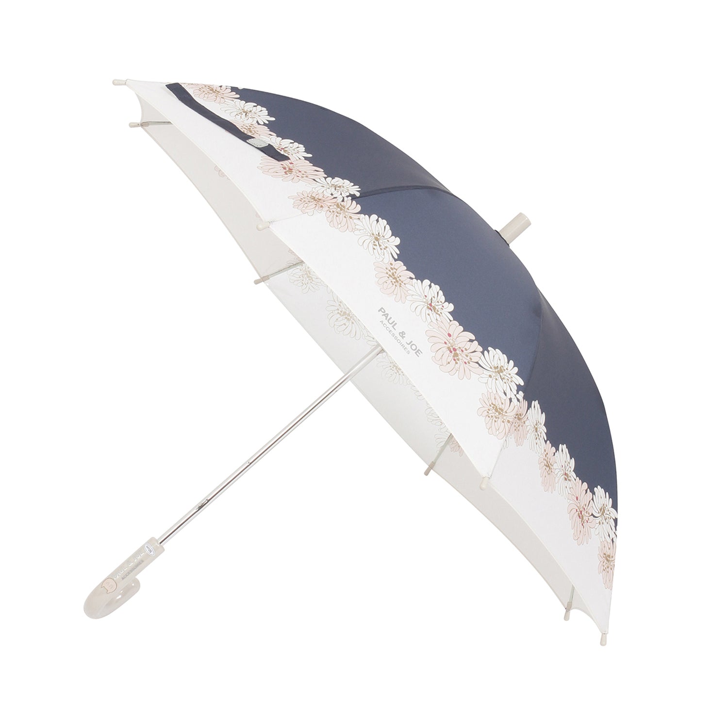 <50cm> 子供長傘 クリザンテーム ネイビーブルー