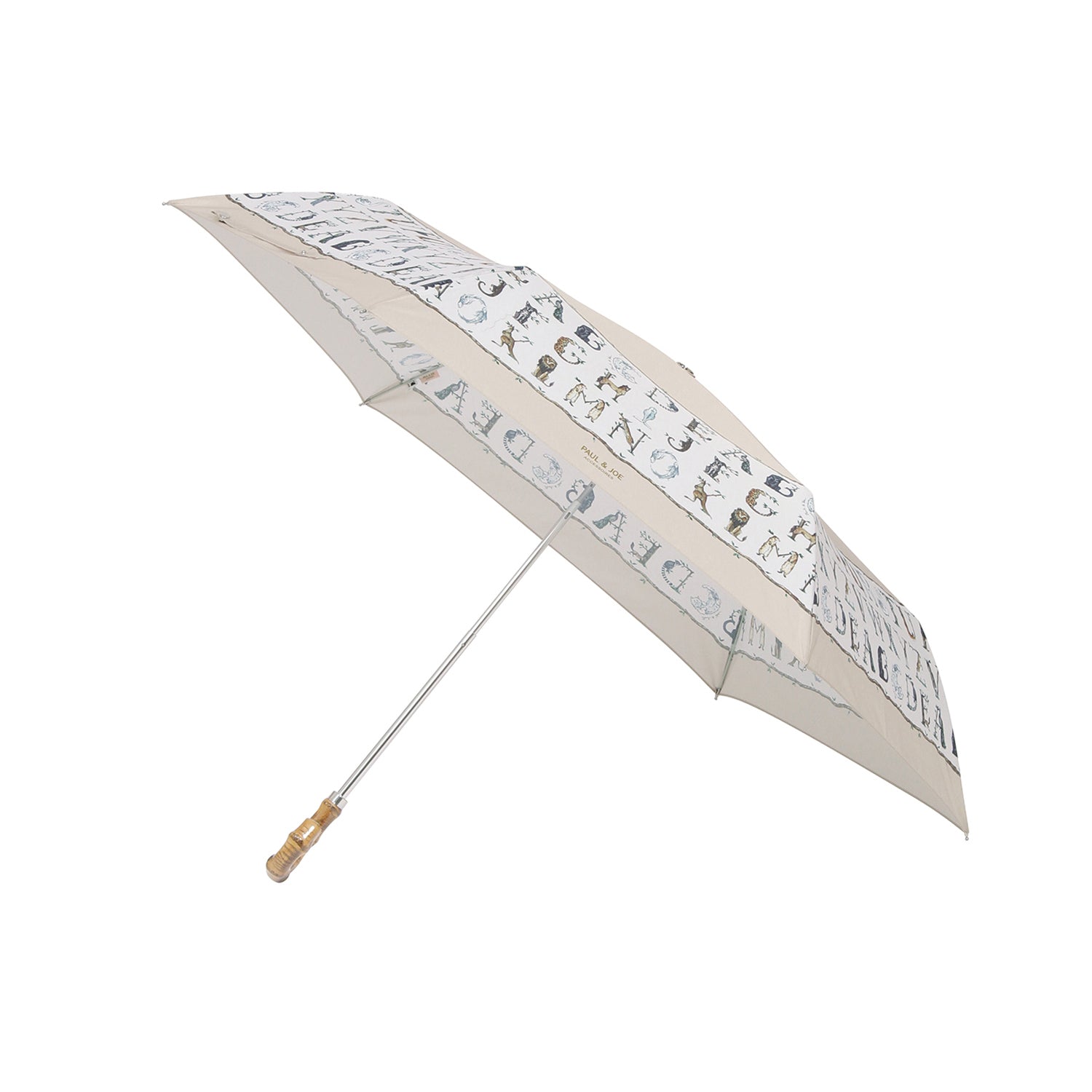 折りたたみ傘 ABC Garden ベージュ