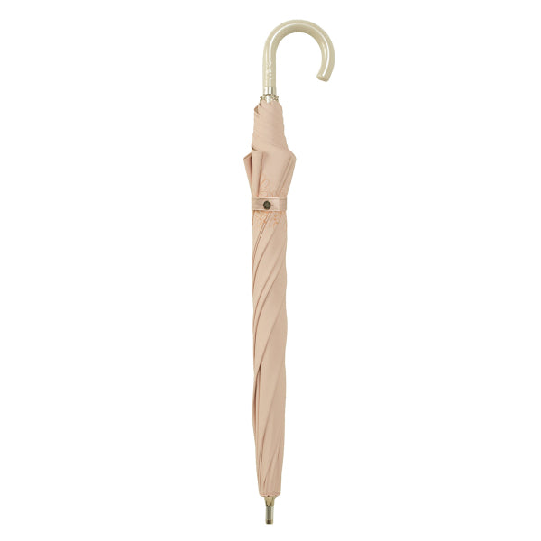 日傘(晴雨兼用) 長傘クリザンテーム コスメカラー ペールオレンジ