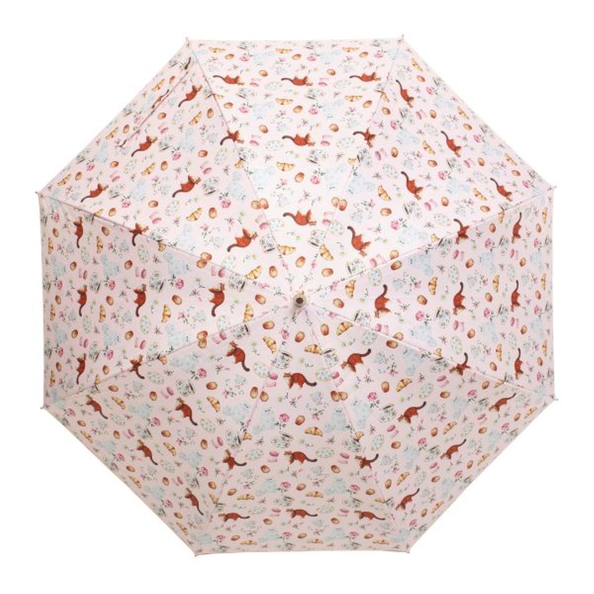 日傘(晴雨兼用) 長傘 ティーパーティー ピンク