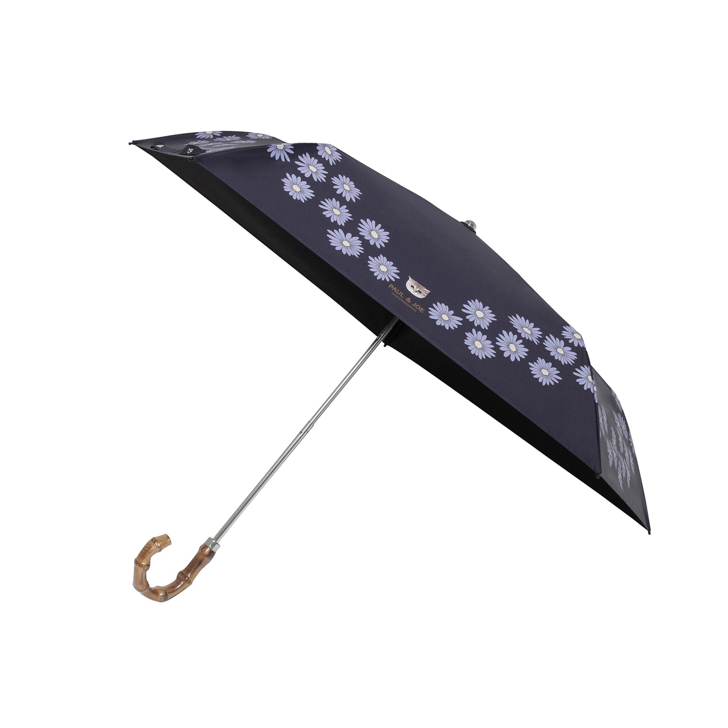日傘(晴雨兼用) 折りたたみ傘 デイジー ネイビーブルー