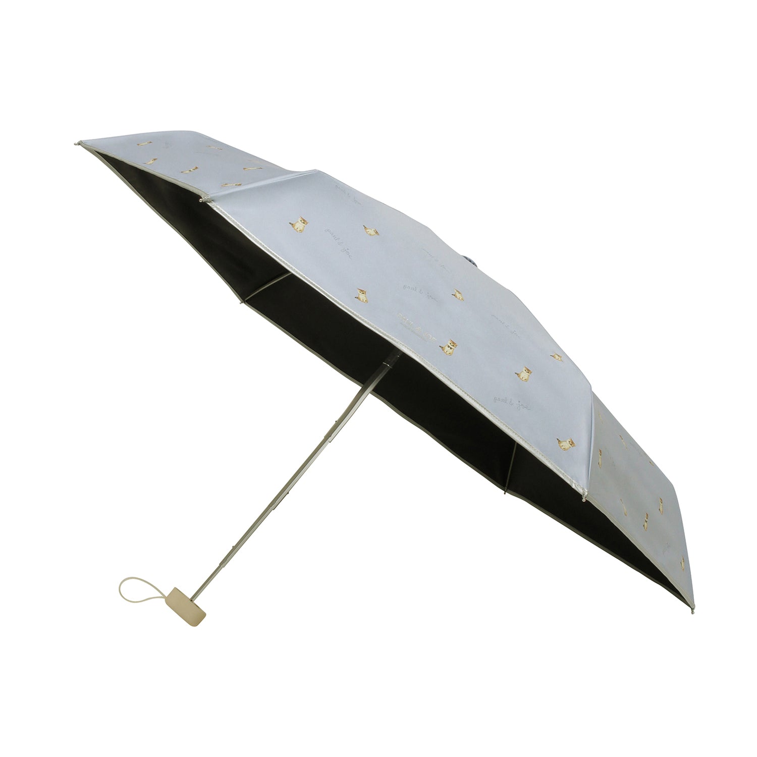 日傘(晴雨兼用) 折りたたみ傘 ヌネット ライトブルー