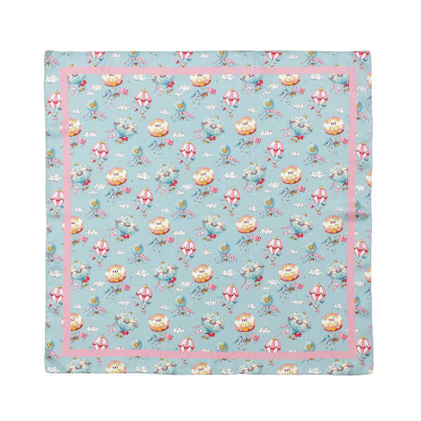 シルクツイル プリントスカーフ 気球