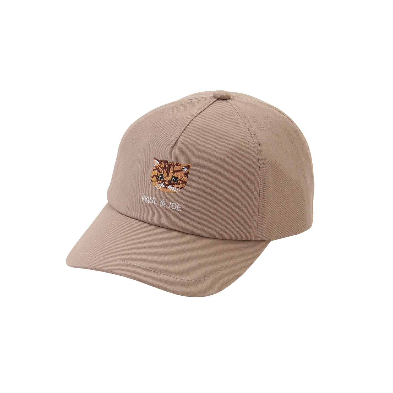 ヌネット刺繍キャップ キャメル