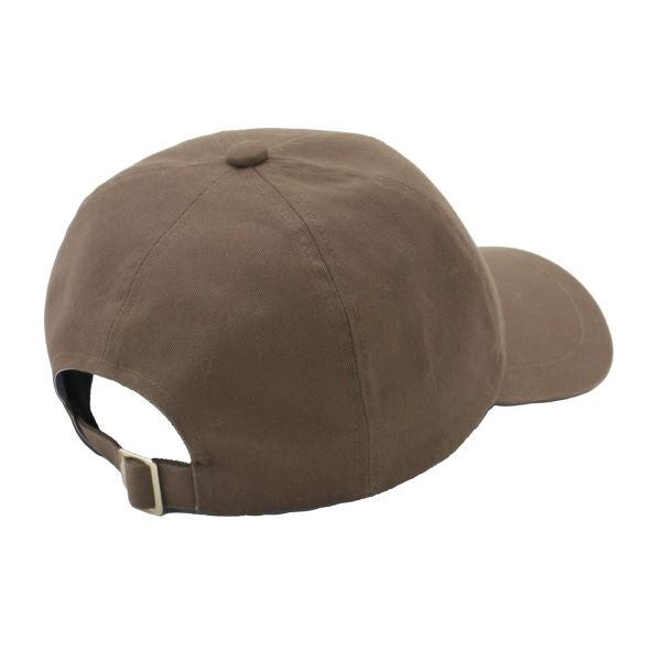 ヌネット刺繍キャップ ブラウン