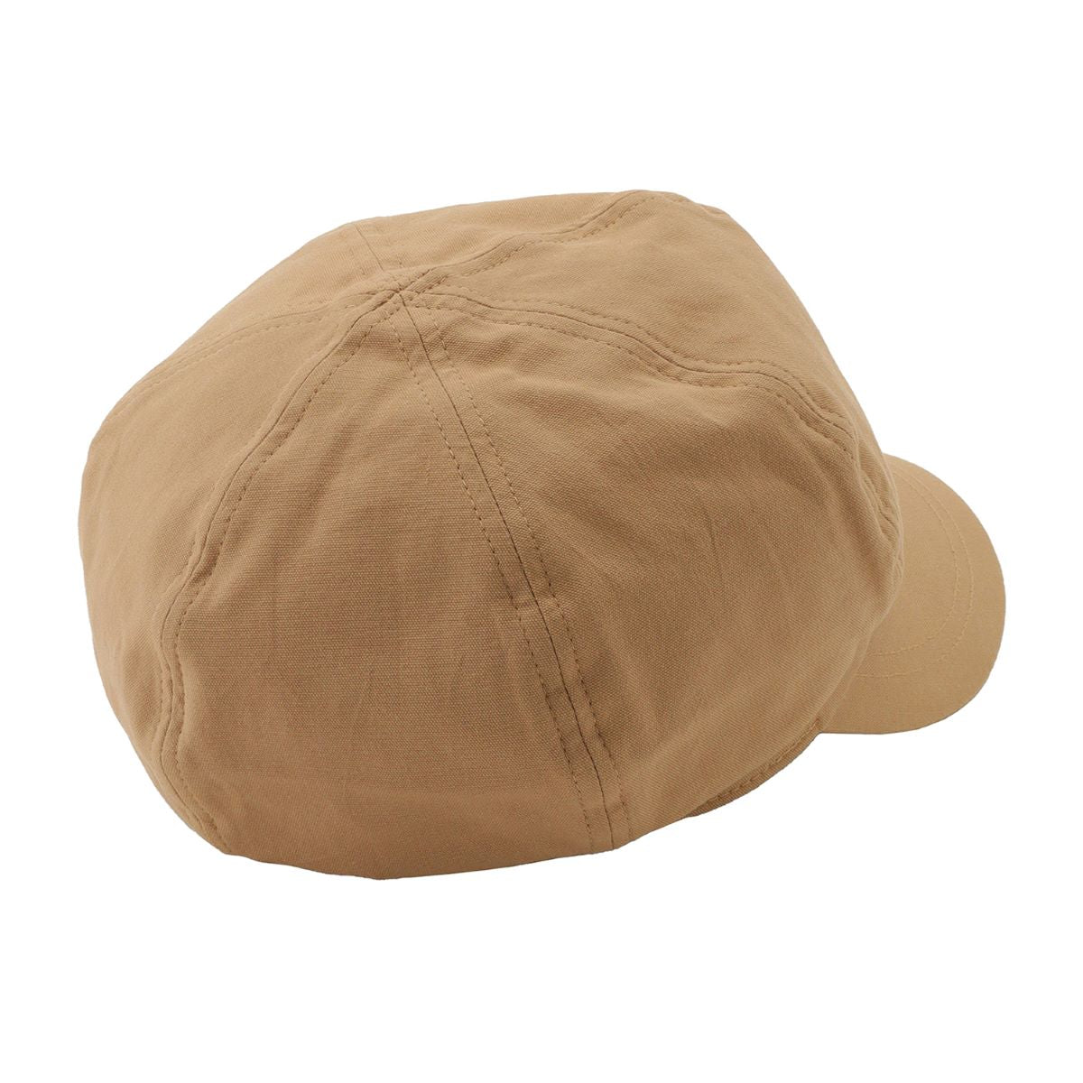 ロゴプレート 無地キャスケット キャメル