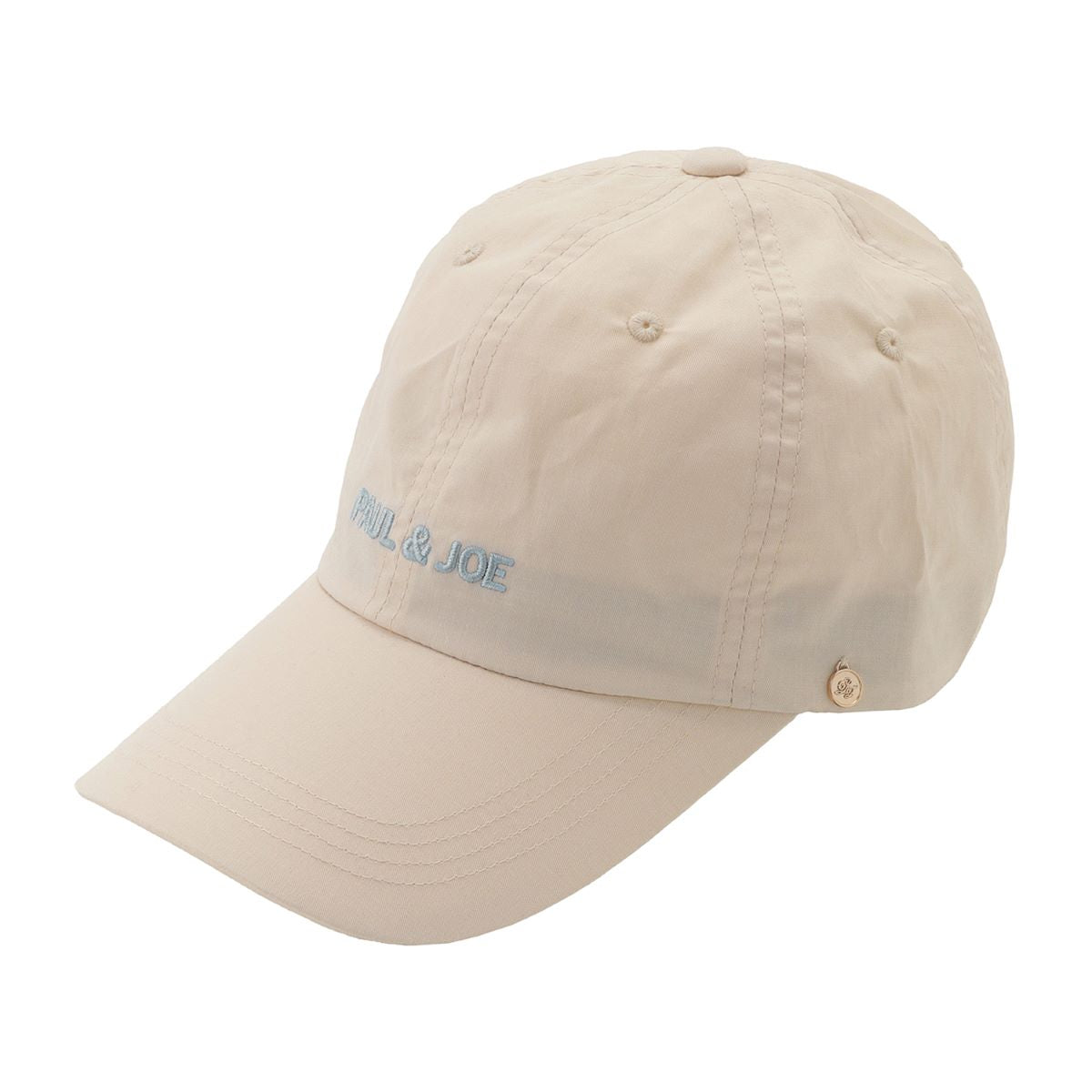 キャップ ロゴ刺繍 ホワイト