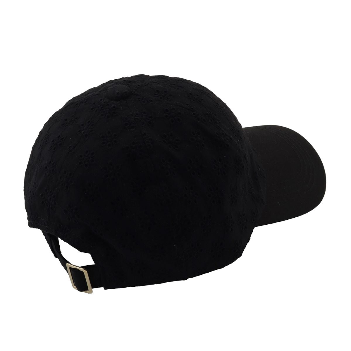 コットンレース キャップ ブラック