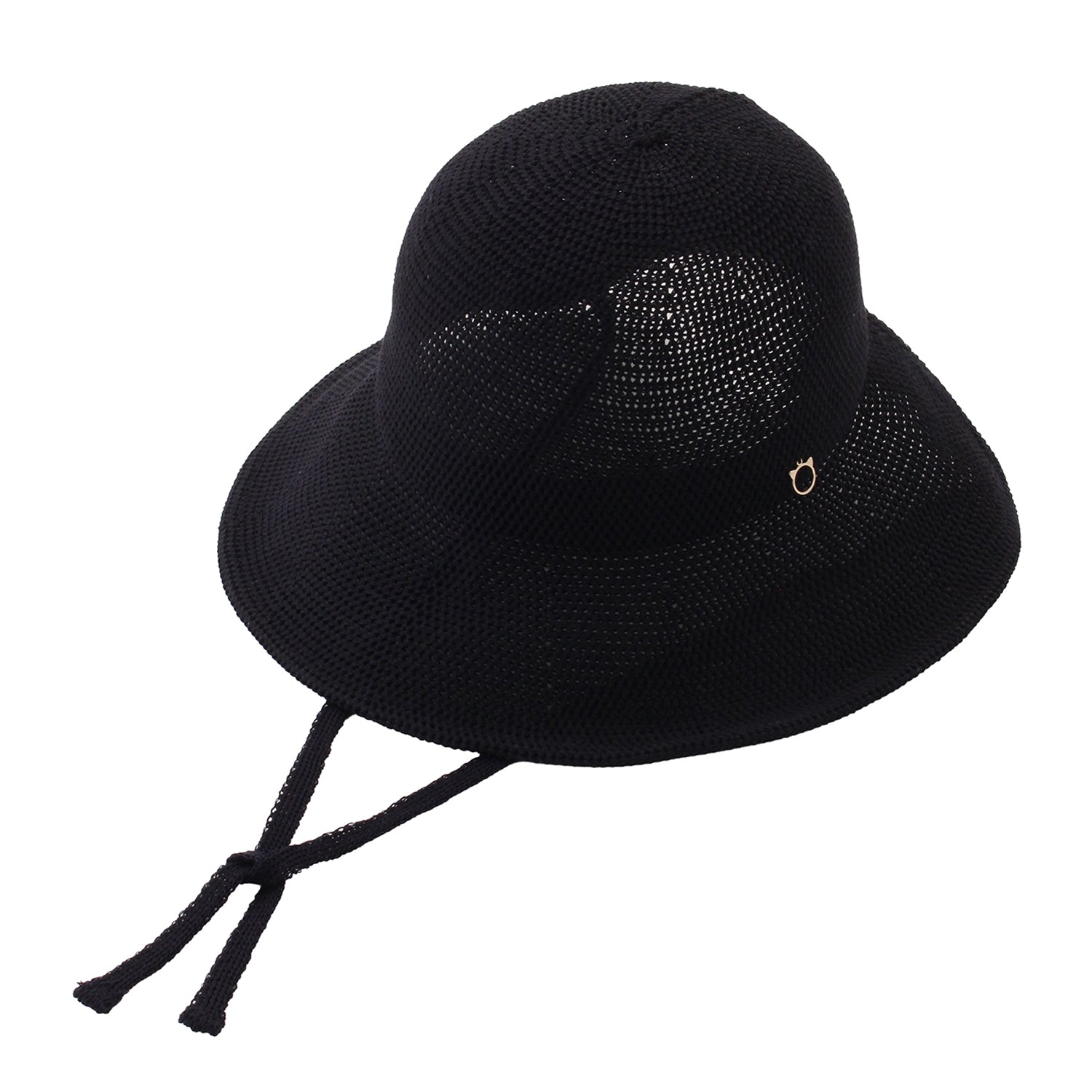 ひも付きボンネット ディープブルー