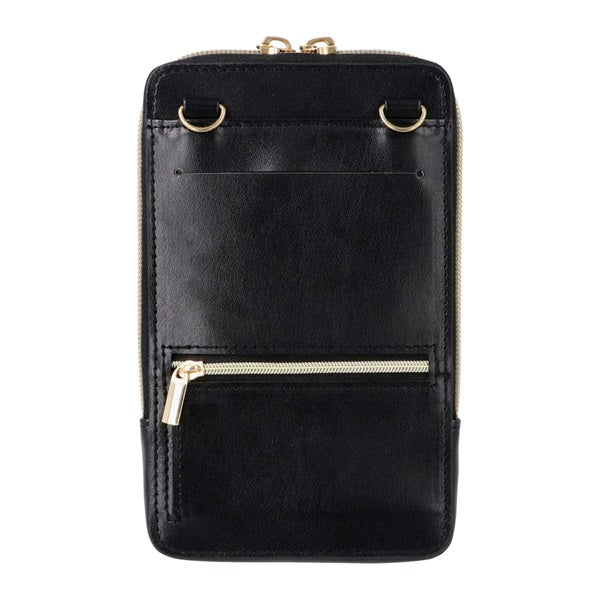 財布機能付きスマートフォンショルダーバッグ(ブラック)