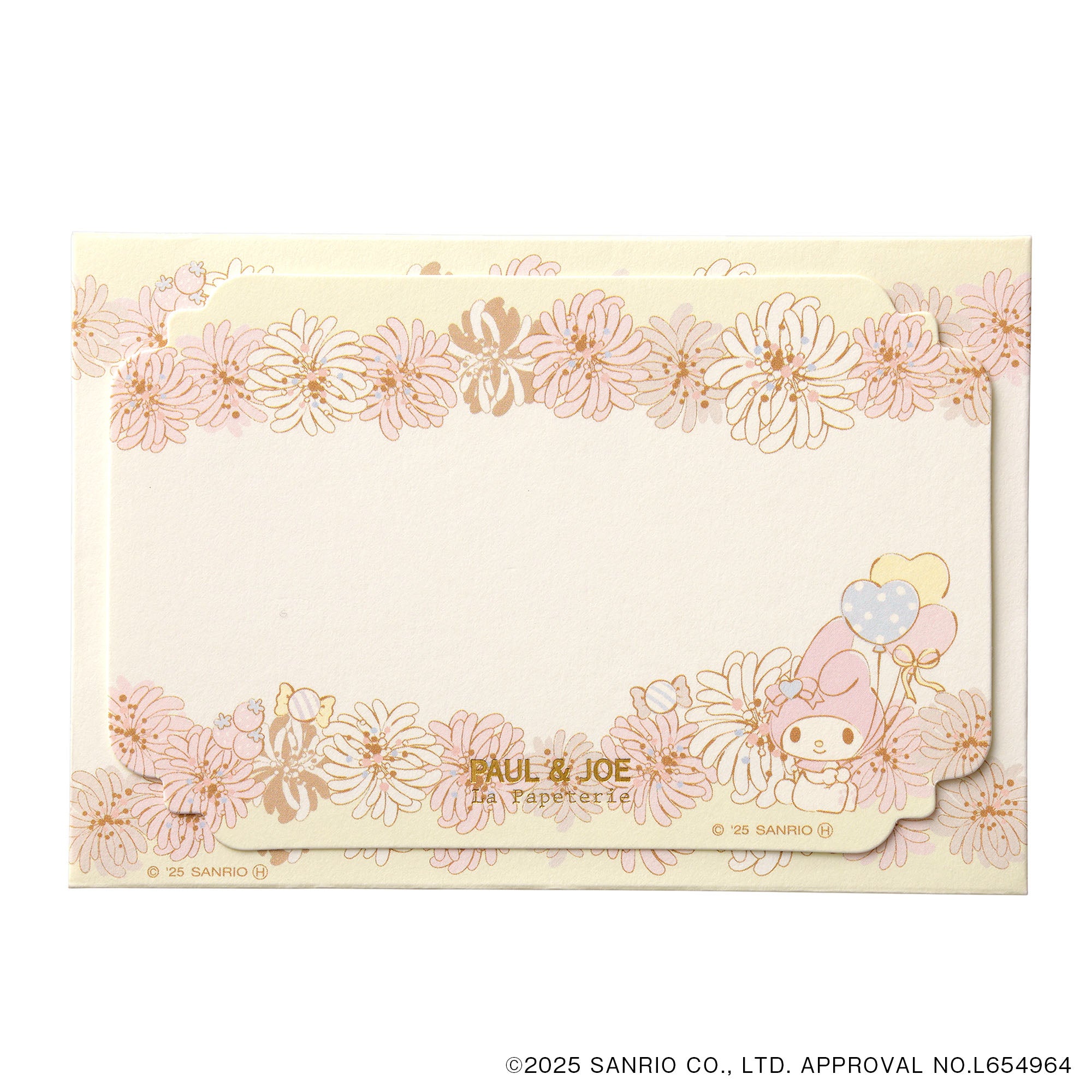 メッセージカードセット(ホワイト)<ポール & ジョー×マイメロディ>