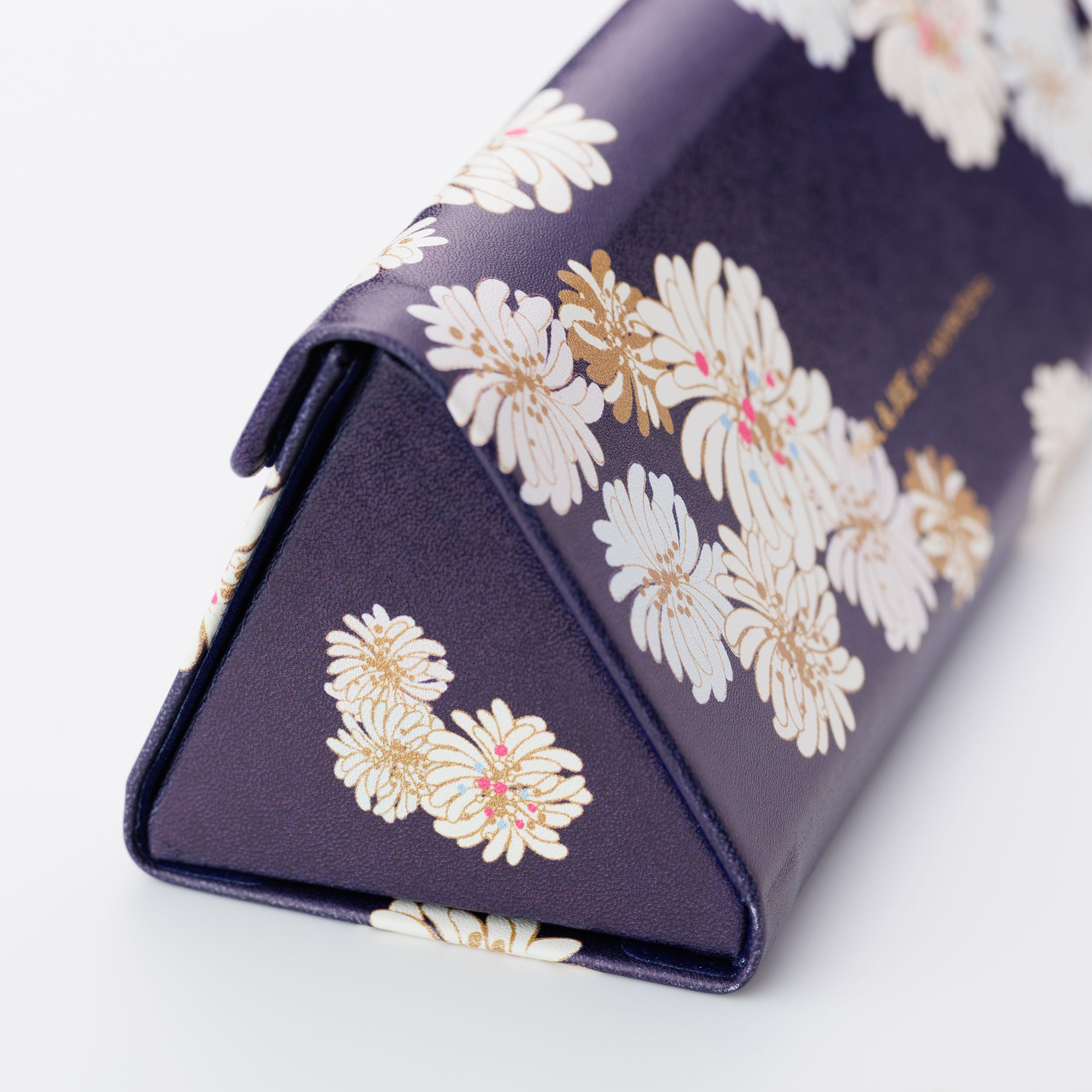 スリムメガネケース <クリザンテーム・ネイビー>