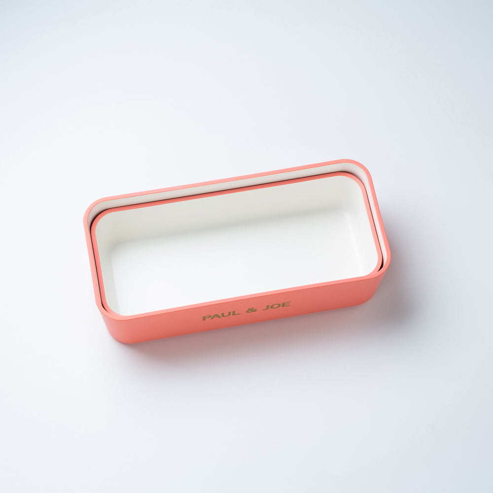 ランチボックス・長方形・2段 ローズピンク