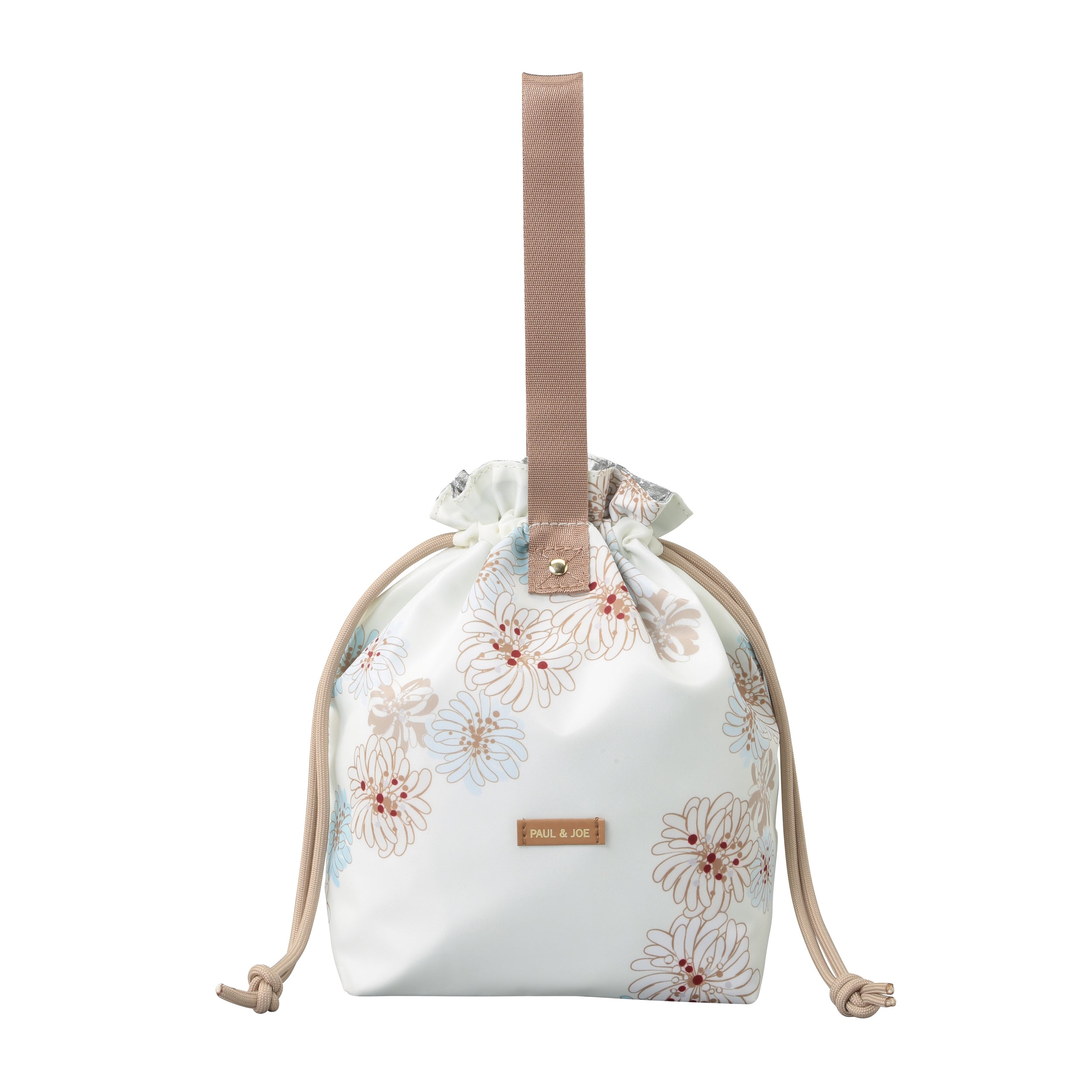 ランチ巾着バッグ <クリザンテーム・ホワイト>