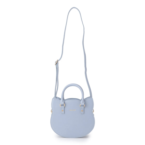 CAT FACE BAG ハンドバッグ ブルー