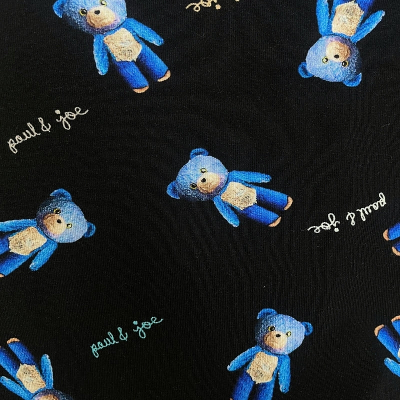 ブルーベアー柄 前開きボクサーパンツ(ブラック)