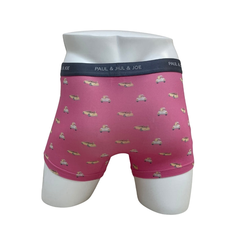 サーフィンヌネット柄 前開きボクサーパンツ(ピンク)