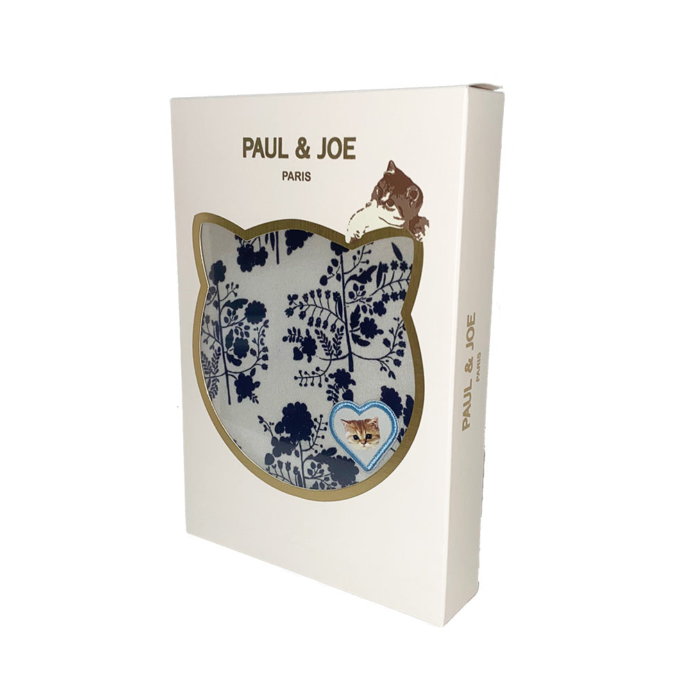 フラワープリント&ハートワッペン(ベージュ)