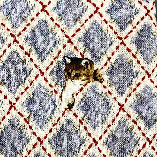 アーガイル柄スイングヌネット(ネイビー)