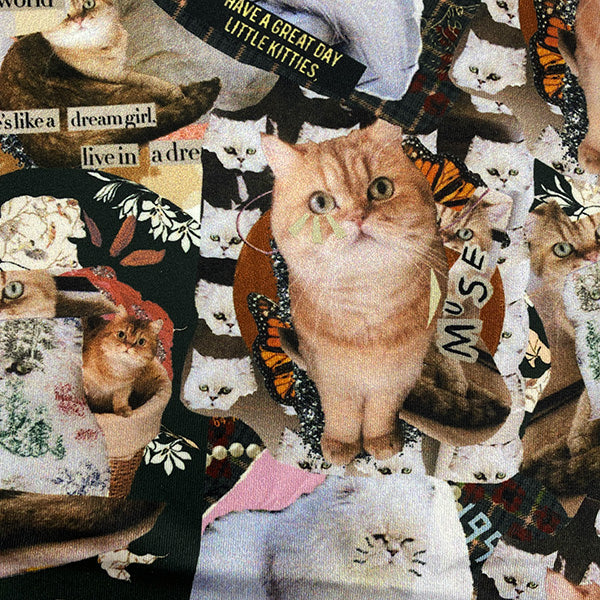 ジプシー&ヌネットコラージュ柄(Dグリーン)