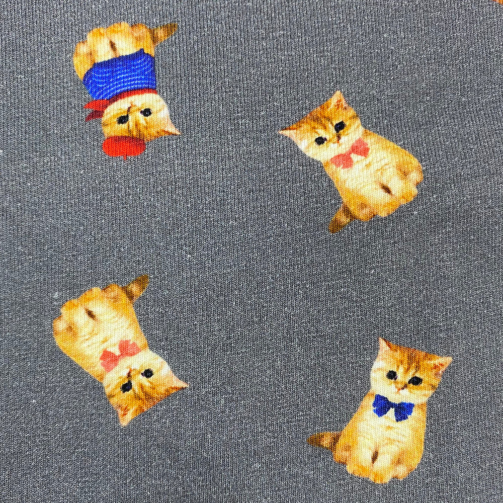 お座りヌネット総柄 ボクサーパンツ(チャコール)