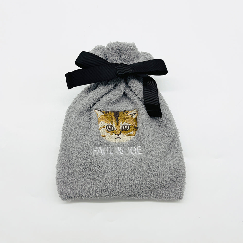 お座りヌネット刺繍ポーチ付 ボクサーパンツ(ブラック)