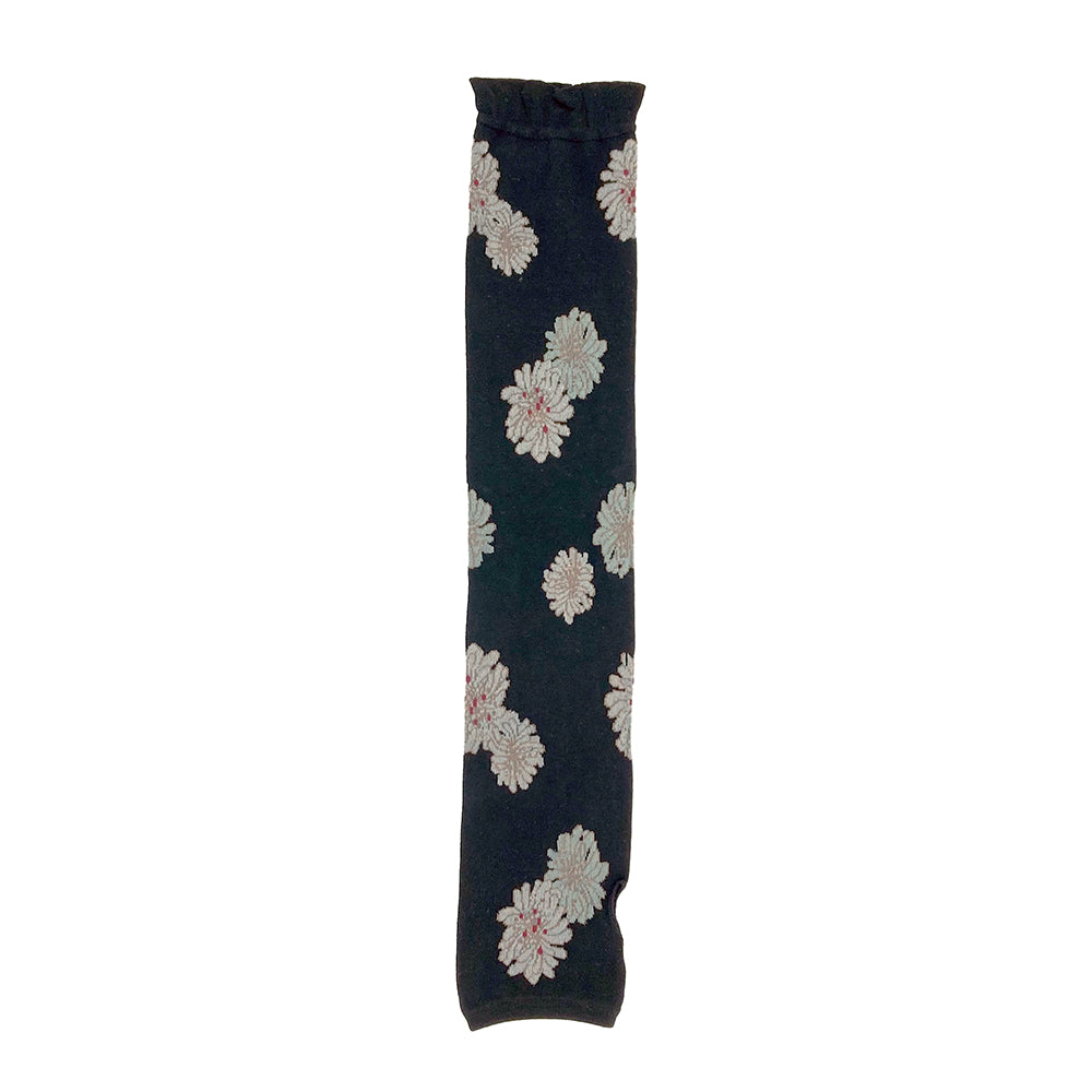 クリザンテーム柄 アームカバー(ブラック)