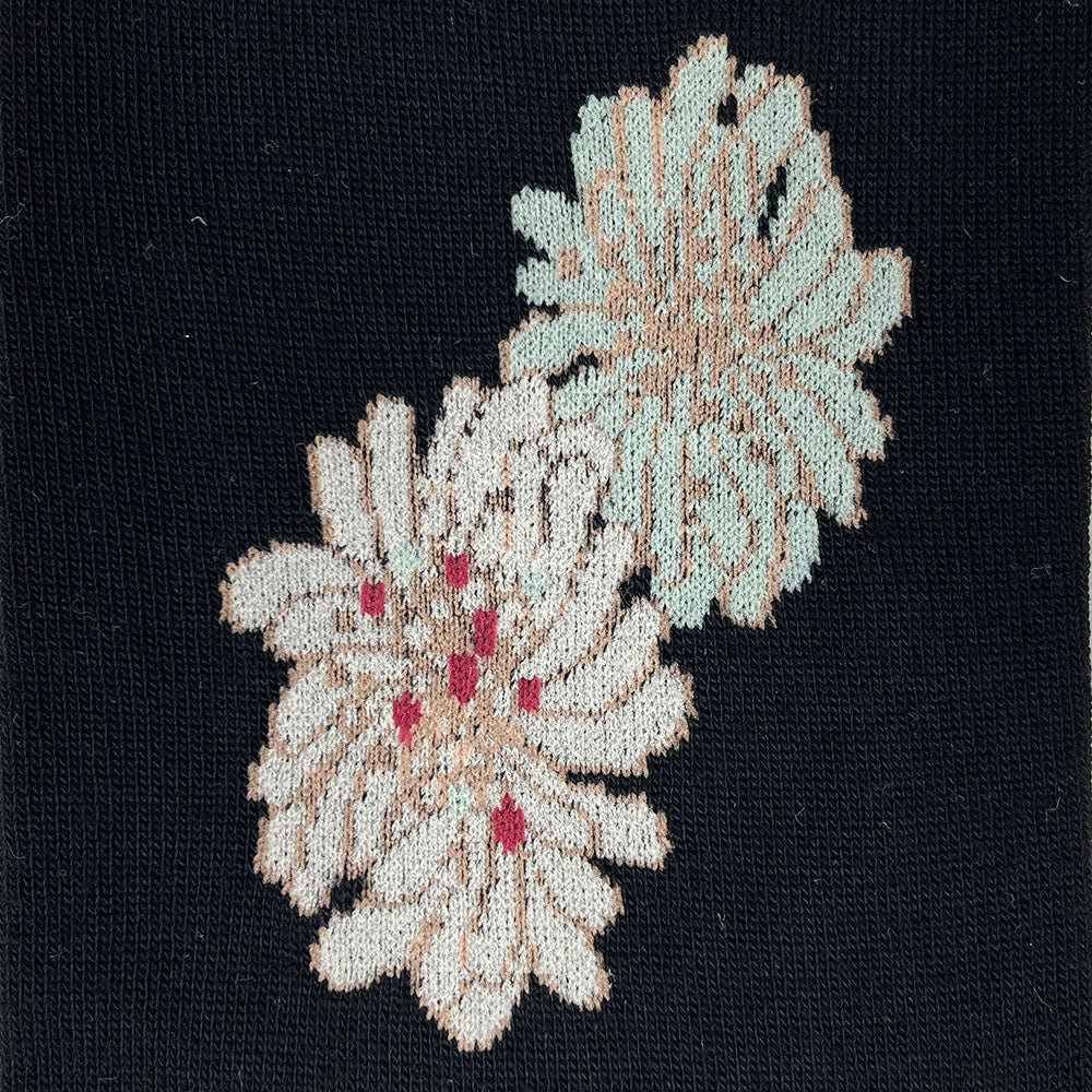 クリザンテーム柄 アームカバー(ブラック)