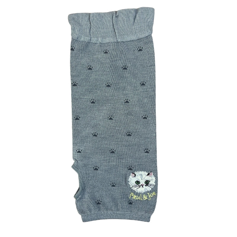 ジプシー刺繍 ショートアームカバー(グレー)