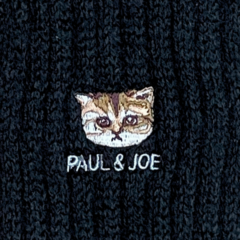 【レディース】ヌネット刺繍 レッグウォーマー(ブラック)