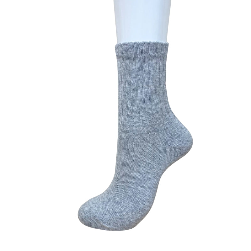 【レディース】アメリブカレッジロゴ刺繍ソックス(グレー)