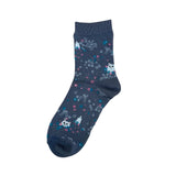 【レディース】ジプシー花畑ソックス(チャコール)