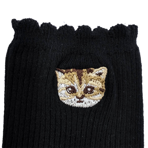 【レディース】ヌネット刺繍 ロークルー丈