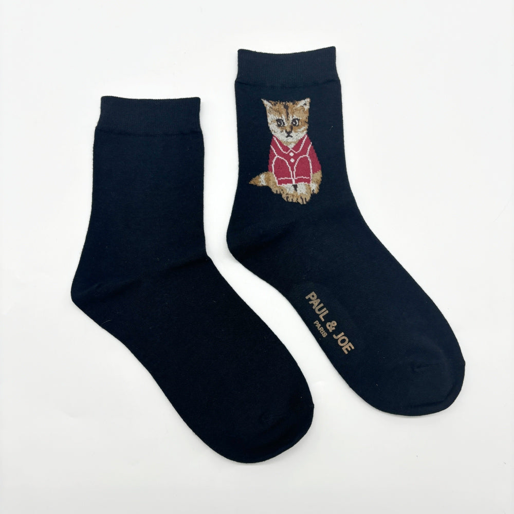 【レディース】お座りヌネットサイド柄レディースソックス