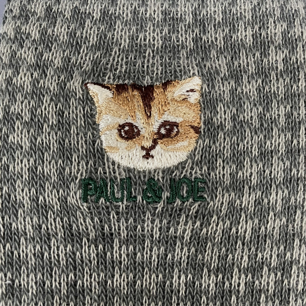 【メンズ】ジャガード千鳥ヌネット刺繍 ソックス