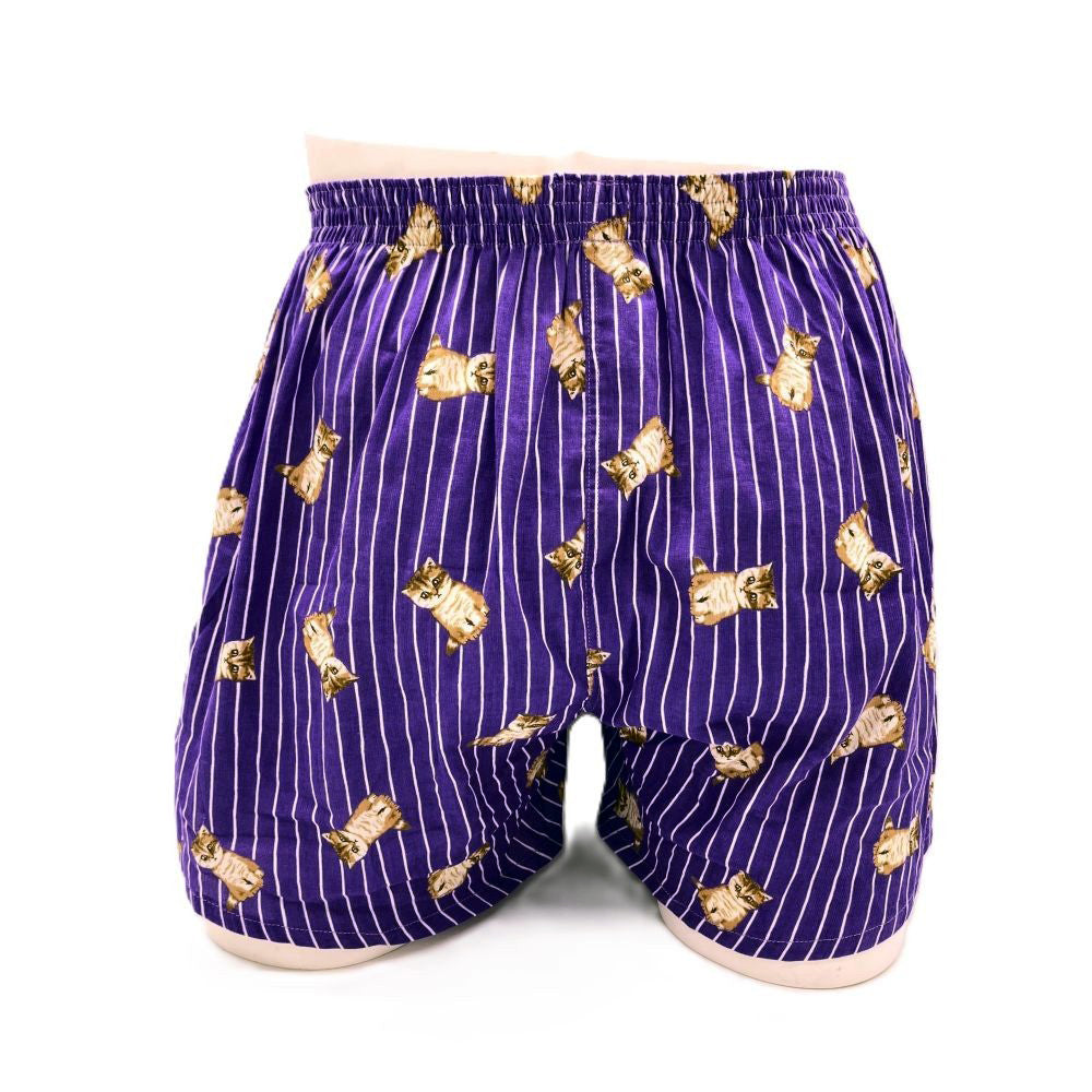 ピケ楊柳ストライプお座りヌネット柄(ラベンダー)