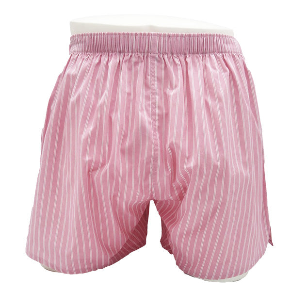 ストライプ柄ハートワッペン(ピンク)