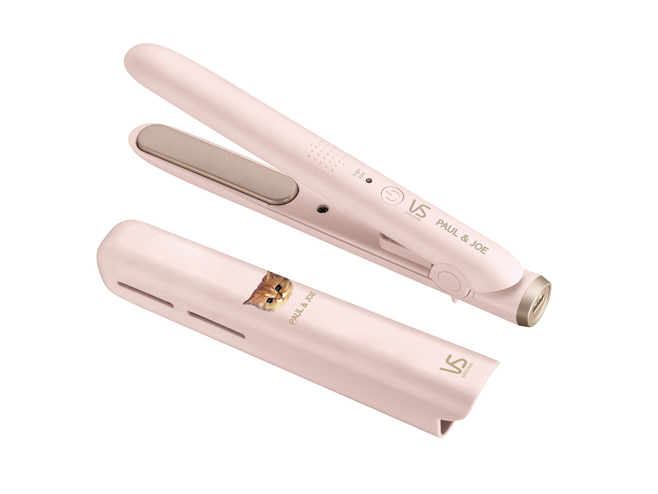 モバイルストレートアイロン(給電式)ピンク