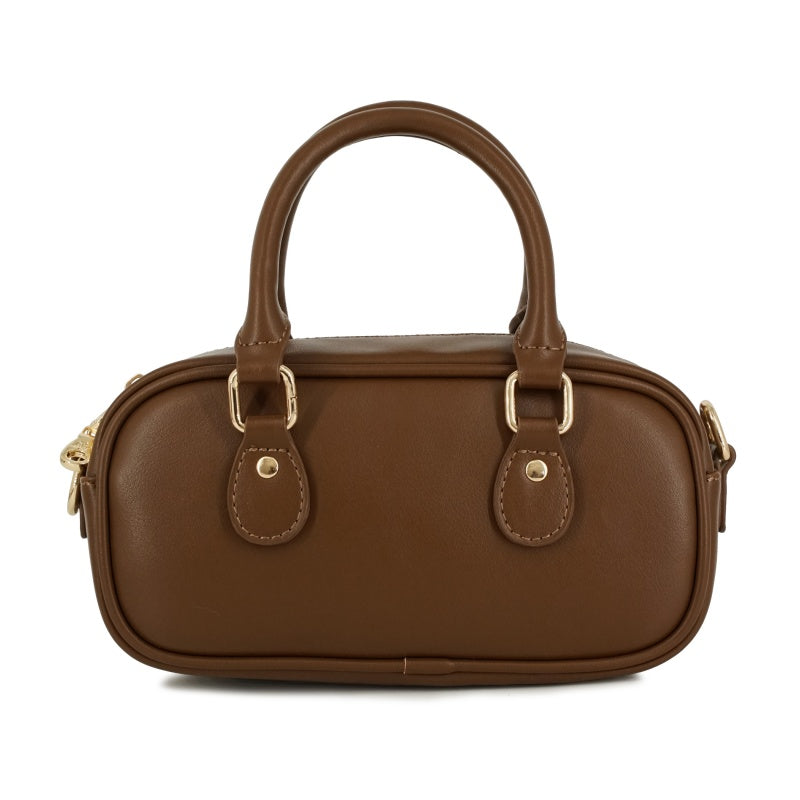 BAG WITH GIPSY&NOUNETTE CAHRM ミニボストンバッグ(ブラウン)